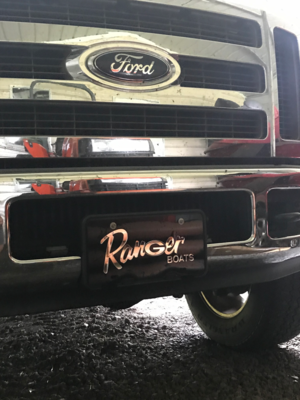Ranger/Georgia Bulldogs License Plate