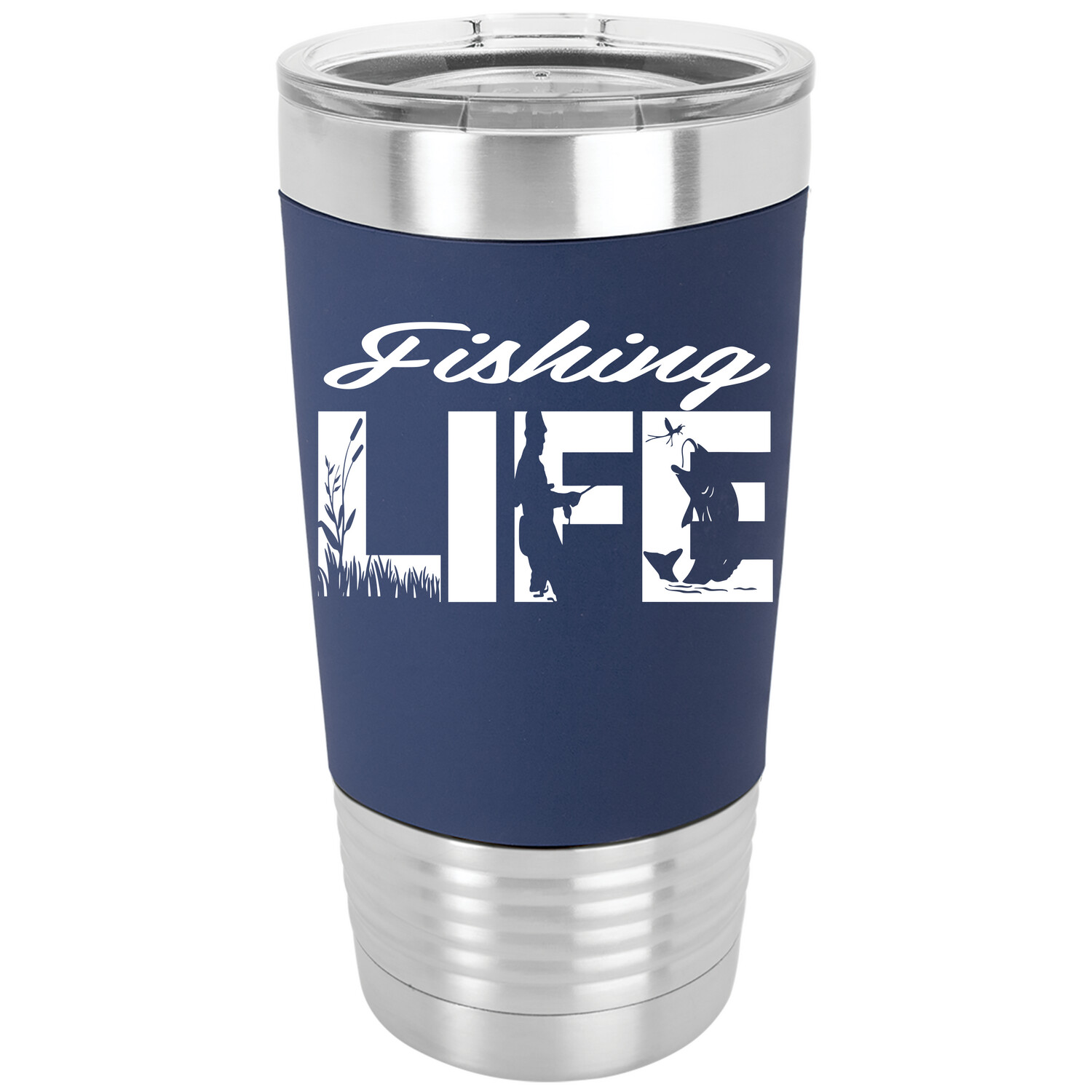 Fishing Life Silicone Sleeve Tumbler