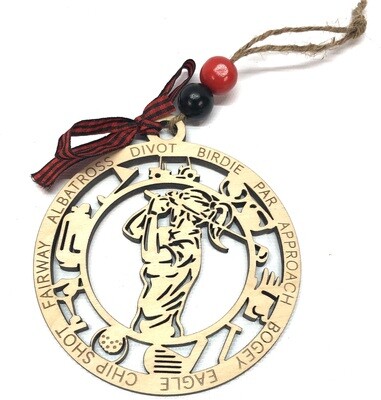 Sonoraville Female Golf Ornament With Icons