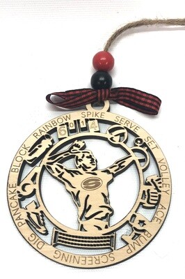 Sonoraville Volleyball Male Ornament With Icons