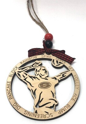 Sonoraville Volleyball Male Ornament