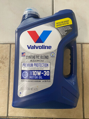 Valvoline 10w30 5Qts 3 Per Case