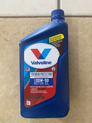 Valvoline 20w50 Qt 6 Per Case