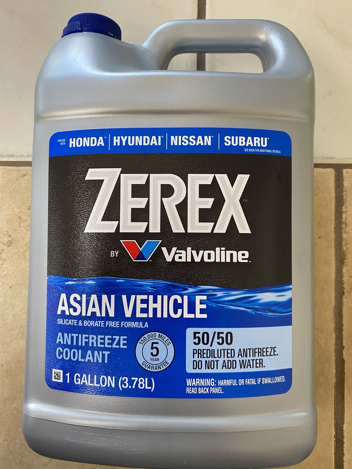 Zerex Valvoline Asian Blue Coolant 6 Per Case