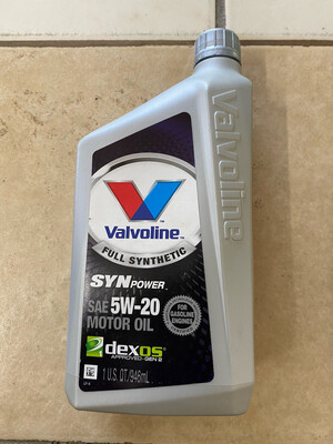 Valvoline Full Synthetic 5w20 6 Per Case