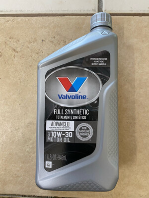 Valvoline Full Synthetic 10w30 6 Quarts Per Case 896701