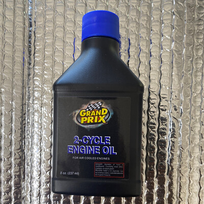 Grand Prix 2 Cycle Engine Oil 8oz 24 Per Case