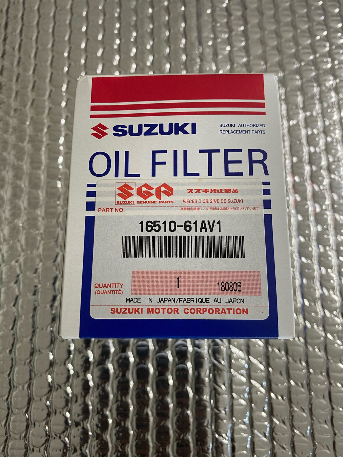 Suzuki 3/4 Cyl Genuine Oil Filter 16510-61av2 50 Pcs Per Case