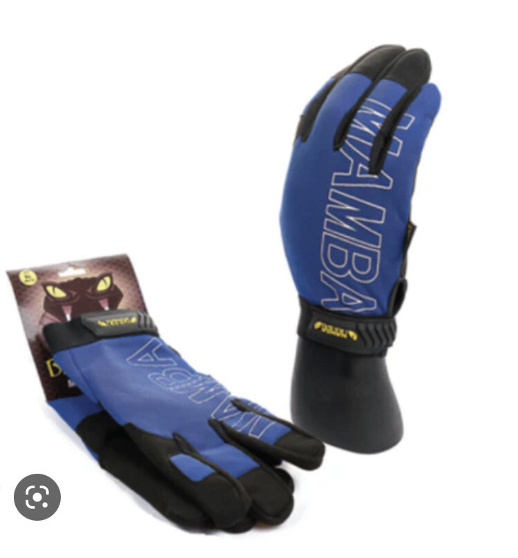 Mamba Mechanic Gloves Blue Xl