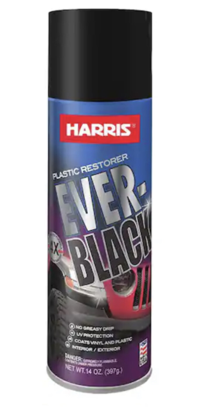 Harris Ever Black Plastic Restorer 12 Per Case