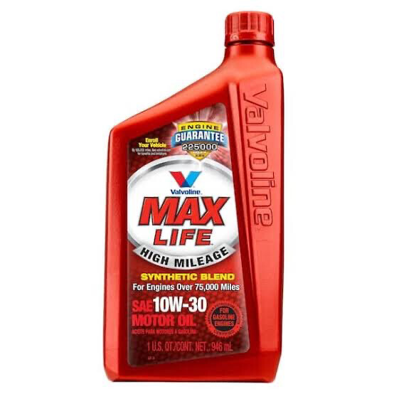 Valvoline Max Life 10w30 6/32oz 863763 Per Case