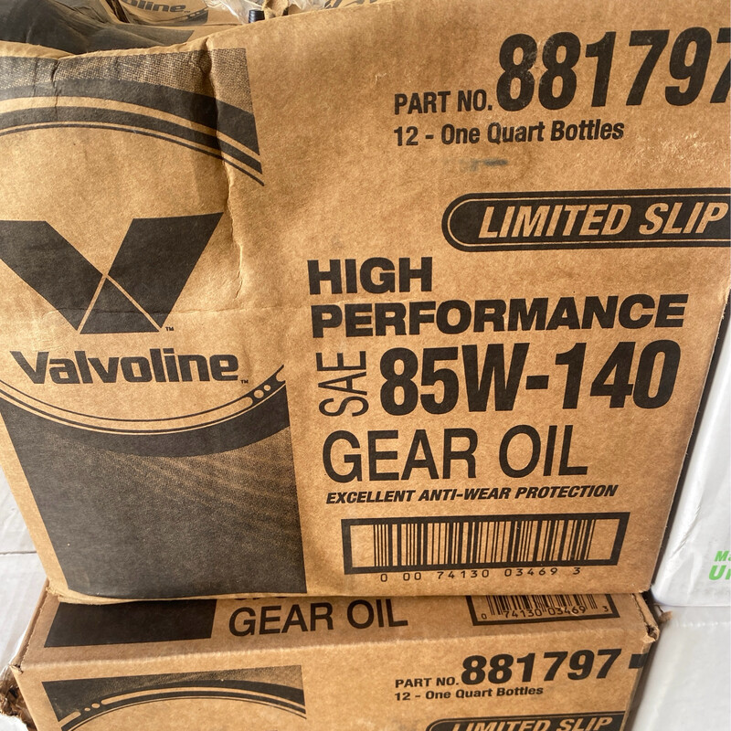 85w140 Gear Oil 12 Quarts Per Case