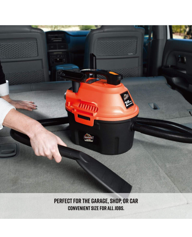 Armor All, AA255 , 2.5 Gallon 2 Peak HP Wet/Dry Utility Shop Vacuum , Orange