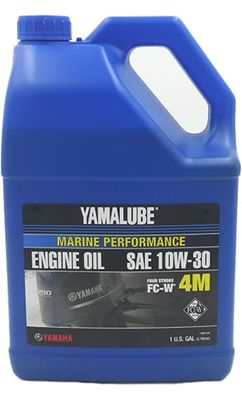 Yamaha New OEM Yamalube 4M 10W30 4-Stroke Outboard Marine Oil, LUB-10W30-FC-04