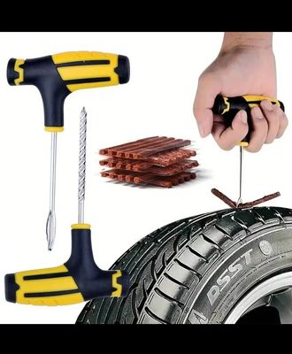 Tire Repair Kit For Cars, Motorcycles And Electric Vehicles - Tubeless Tire Special Patches For Quick And Easy Filling Of Tiresless Tire Holes, Tire Repair Tape Repair Tool