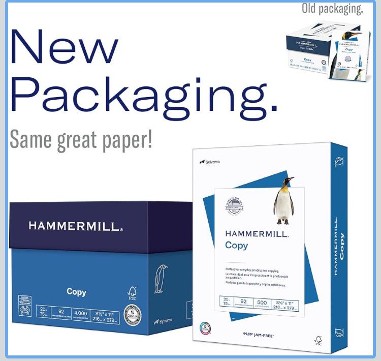 HAMMERMILL’S BEST SELLING PRINTER PAPER, 92 bright, 8.5" x 11" white copy. Color Lock Technology INCLUDED, 5000 Sheets Of Paper 30% brighter; blacks are up to 60% bolder and inks dry Faster. HAMMERMILL’S BEST SELLING PRINTER PAPER, 92 bright, 8.5" x 11" white copy. Color Lock Technology INCLUDED, 5000 Sheets Of Paper 30% brighter; blacks are up to 60% bolder and inks dry Faster.