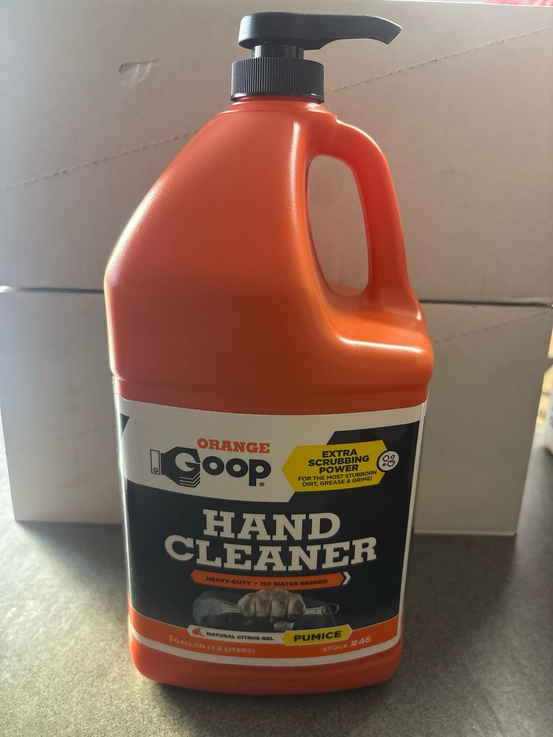 Goop Orange Pumice Gal With Pump