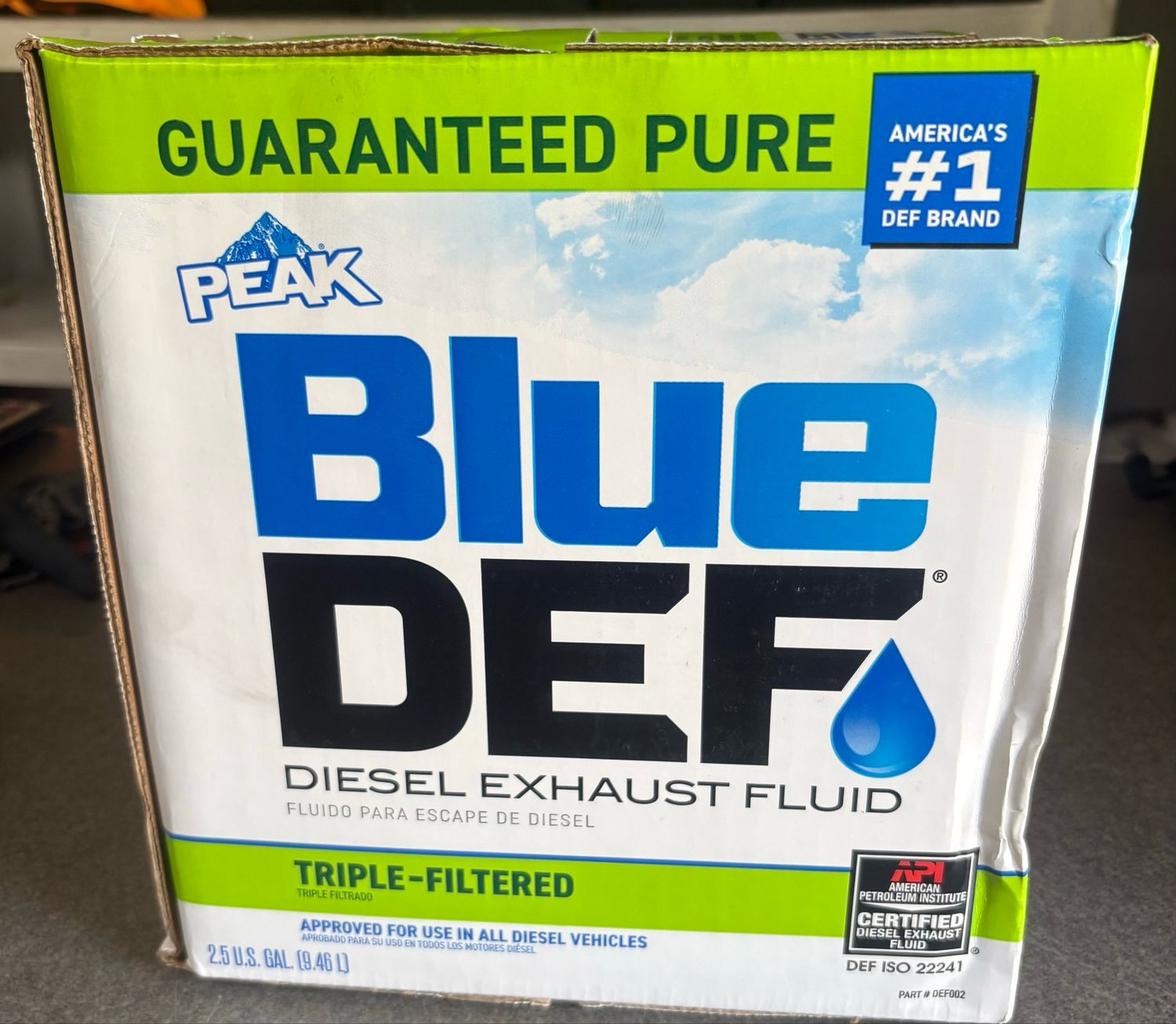 Blue Def 2.5 Gallons