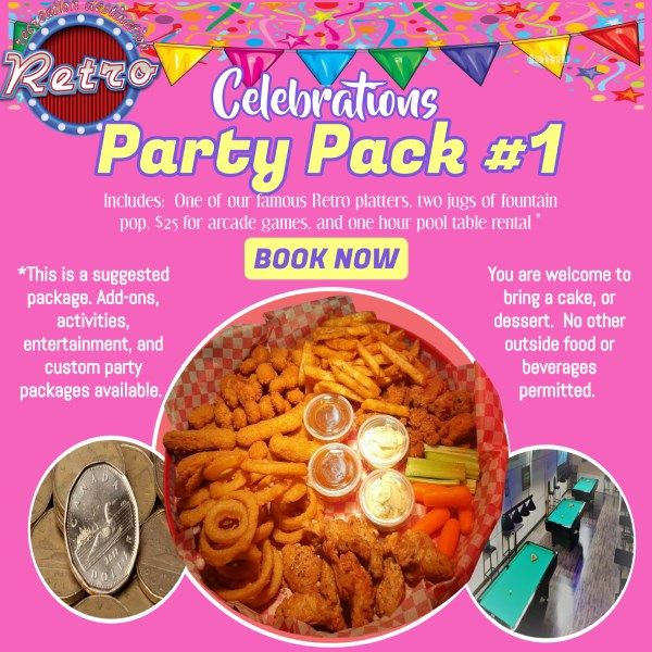 Retro Celebrations Party Pack