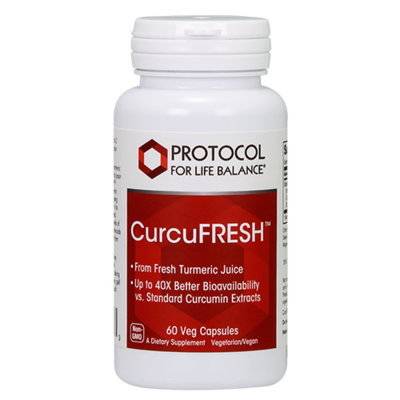 Curcufresh Curcumin from Turmeric 500mg 60caps Protocol for Life Balance (4 or more $17.99 each)