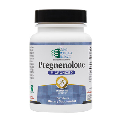 Pregnenolone 100tab Ortho Molecular Products (4 or more $13.99 each)