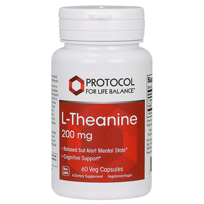 L-Theanine 200mg 60cap Protocol for Life Balance (4 or more $17.99 each)
