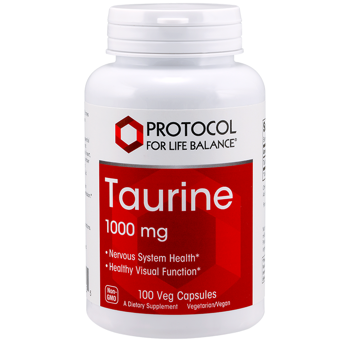 Taurine 1000mg 100cap Protocol for Life Balance (4 or more $11.99 each)