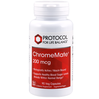Chromate Chromium 200mcg 90cap Protocol for Life Balance