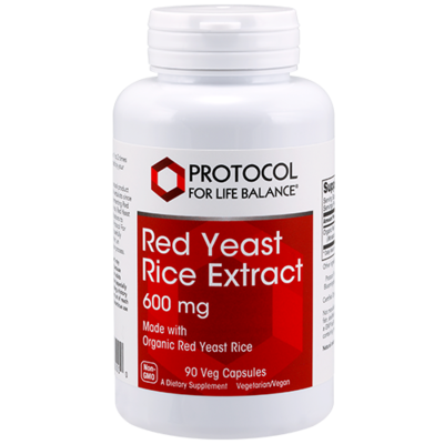 Red Yeast Rice 600mg 90cap Protocol for Life Balance (4 or more $17.99 each)