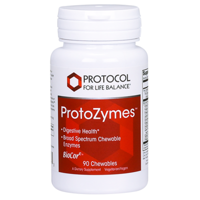 ProtoZymes™ Digestive Enzymes 90 chewable Protocol for Life Balance (4 or more $15.99 each)