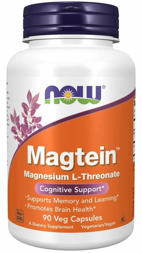 Magnesium Threonate 144MG 90 Cap NOW Foods