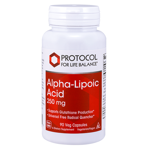 Alpha Lipoic Acid 250mg 90caps Protocol for Life Balance (4 or more $17.99 each)