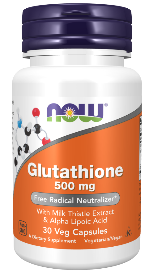 Glutathione 500mg 60 veg caps NOW Foods (4 or more $18.99 each)