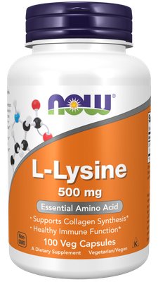 Lysine 500mg 100 Cap NOW Foods (4 or more $9.99 each) Lysine 500mg 100 Cap NOW Foods (4 or more $9.99 each)