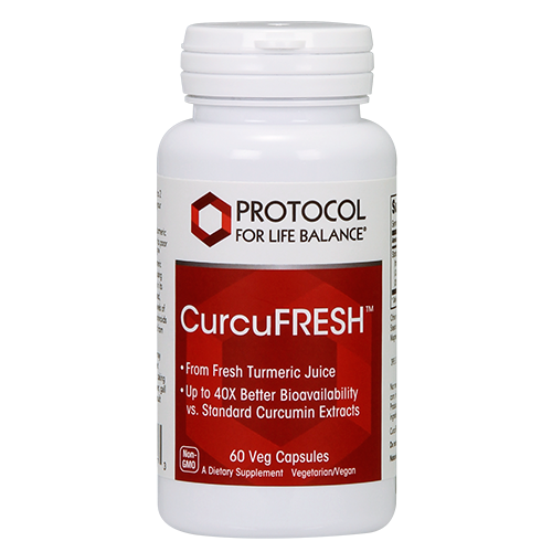 Curcufresh Curcumin from Turmeric 500mg 60caps Protocol for Life Balance (4 or more $17.99 each)
