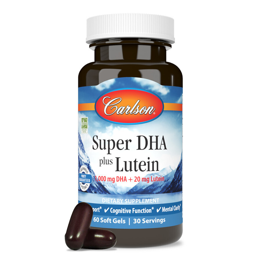 Super DHA + Lutein 60 gel Carlson (4 or more for $35.99 each) Super DHA + Lutein 60 gel Carlson (4 or more for $35.99 each)