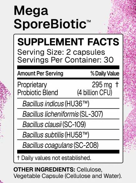 Megasporebiotic Probiotic 60 caps Microbiome Labs - Free Shipping Megasporebiotic Probiotic 60 caps Microbiome Labs - Free Shipping