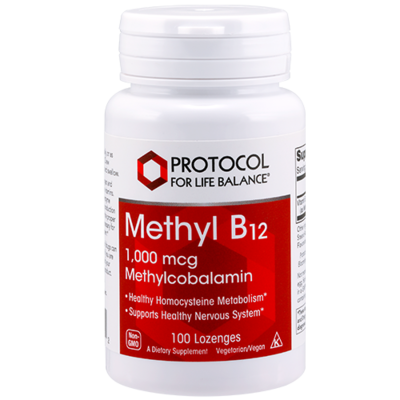 Methyl B12 1000mcg 100 lozenges Protocol for Life Balance (4 or more $10.99 each)