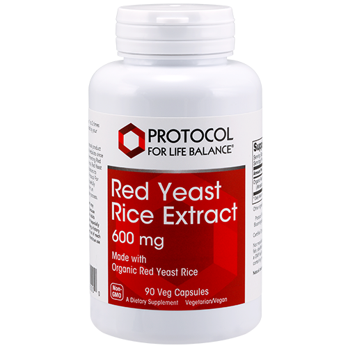 Red Yeast Rice 600mg 90cap Protocol for Life Balance (4 or more $17.99 each)