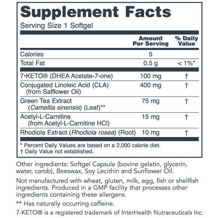7-keto DHEA 60gel Protocol for Life Balance (4 or more $19.99 each)