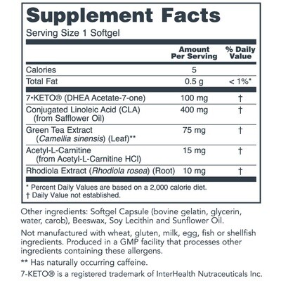 7-keto DHEA 60gel Protocol for Life Balance (4 or more $19.99 each)