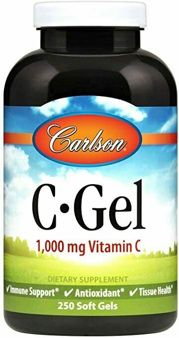 Vitamin C 60 gel cap Carlson (4 or more $10.50 each)