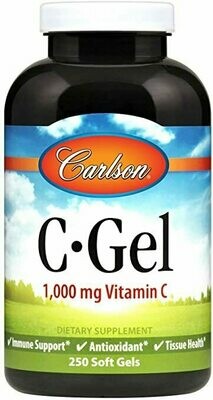 Vitamin C 60 gel cap Carlson (4 or more $10.50 each)