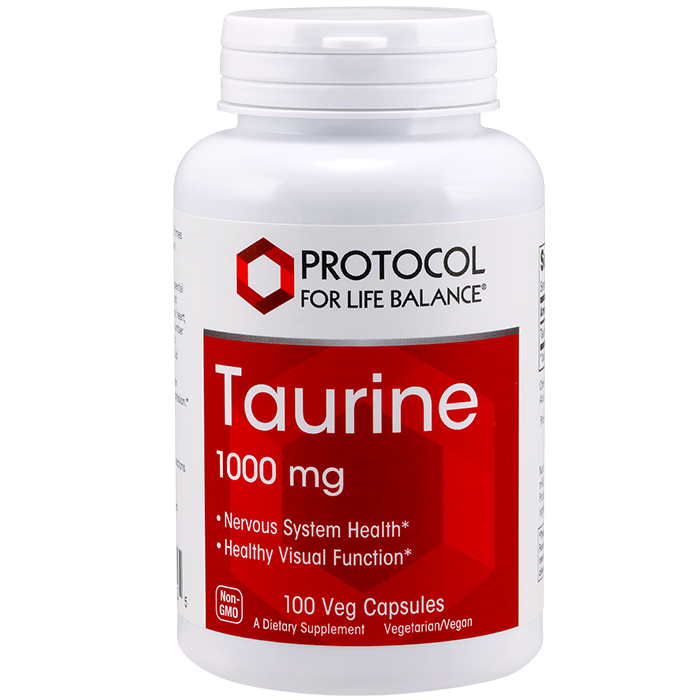 Taurine 1000mg 100cap Protocol for Life Balance (4 or more $11.99 each) Taurine 1000mg 100cap Protocol for Life Balance (4 or more $11.99 each)