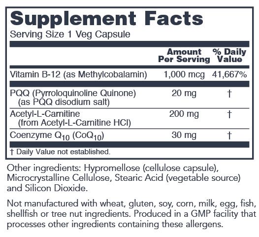 PQQ 20mg 30Cap Protocol for Life Balance (4 or more $19.99 each)