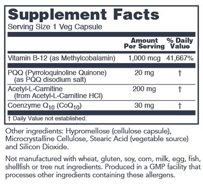 PQQ 20mg 30Cap Protocol for Life Balance (4 or more $19.99 each)