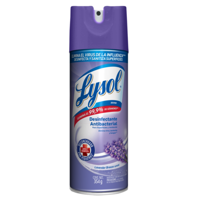 Lysol Desinfectante Antibacterial en Aerosol de 354g