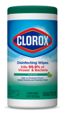 Toallitas Desinfectantes Clorox 75piezas