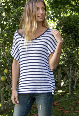 WOODEN SHIPS - KELLY TEE STRIPED S/S