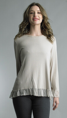 TEMPO - 8256N - L/S TEE WITH CHIFFON 